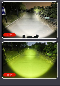 New Four-leaf Clover Spotlight <strong>Work</strong> <strong>Light</strong>, square 4*4 Spotlight, Dual-color LED <strong>Light</strong> for Cars and Motorcycles - Product Image 3