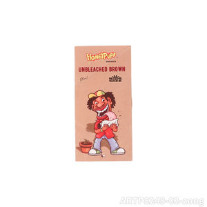 Papier à rouler Kingsize Honeypuff 110mm naturel brun non blanchi avec filtres, accessoires de fumage en gros pour tubes à cigarettes - Product Image 4