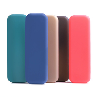 Onequan Trousse à crayons Pochette mignonne Pochette personnalisée en silicone de forme carrée Trousse à crayons en silicone Boîte de papeterie pour enfants Retour à l'école