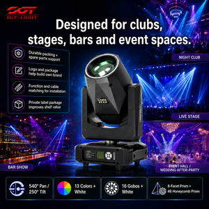 Faro Laser a Testa Mobile 120W con Sorgente Laser 60W, Fascio da 1 Grado, DMX512 RDM 16/18CH, Prisma 8+48, Attrezzatura Scenica per Nightclub - Product Image 6
