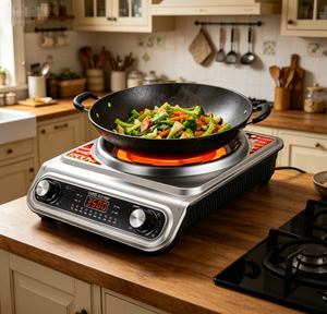 <span class=keywords><strong>Estufa</strong></span> Eléctrica de Cerámica de Alta Resistencia de 3500W, Cocina con Temperatura Ajustable para Todas las Ollas <span class=keywords><strong>y</strong></span> Sartenes - Product Image 5