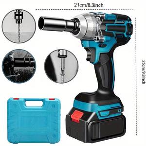 Llave de <span class=keywords><strong>Impacto</strong></span> Inalámbrica de <span class=keywords><strong>3</strong></span>/8\", <span class=keywords><strong>Pistola</strong></span> de <span class=keywords><strong>Impacto</strong></span> Eléctrica con Torque Máximo de 330 Ft-lbs (450 N.m), Batería y <span class=keywords><strong>4</strong></span> Dados - Product Image 2