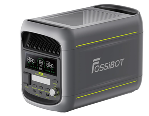 สินค้ามาใหม่ F1800 สถานีไฟฟ้าพกพา FOSSIBOT ความจุ 1024Wh ชาร์จเร็ว 4 พอร์ต LiFePO4 1200w 12 โวลต์ 500 วัตต์ พร้อมที่ชาร์จพลังงานแสงอาทิตย์ - Product Image 1