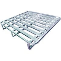 Palettes en acier robustes pour stockage de marchandises, palettes pour chariots élévateurs, logistique, tapis anti-humidité, modèle Q235B, fabriqué en Chine continentale