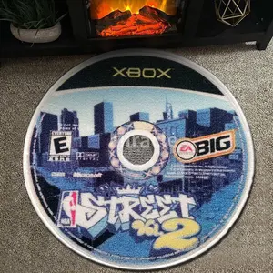 Günstige Großhandel benutzer definierte hand gewebte gedruckte Rekord Teppich Videospiel Hill 2 Disk CD Teppich Runde Matte Kreis Teppich