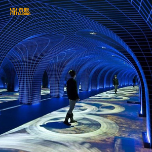 Video tương tác sân khấu sàn nhảy đứng LED tấm Tường màn hình cảm ứng hiển thị kỹ thuật số đầy đủ màu sắc gạch tường cho nhảy múa chơi game - Product Image 3