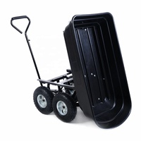 ATV/UTV chariot utilitaire robuste chariot à benne basculante en poly et remorque de cargaison 75L 125L 150L 280L pour le choix