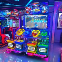 Máquina de Juego Arcade de Carreras de Coches Mecha Speed para 4 Jugadores, Operada con Monedas, para Centros de Juegos Interiores, Jiaxin JX-R01, 1 Año de Garantía
