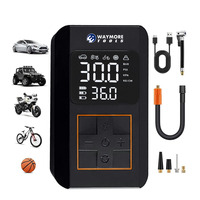 150 PSI Tire Inflator Portable Air Compressor, 12V DC Auto Shutoff Air Pump with Digital Pressure Gauge and Emergency LED Light