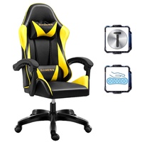 Chaise de jeu professionnelle personnalisée - Chaise de jeu ergonomique en cuir extensible pour ordinateur et voiture avec pivot à 360 degrés