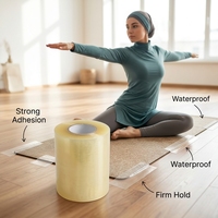 Ruban adhésif transparent en vinyle PVC de 76 mm sur mesure pour sols de danse, tapis de gym, lutte, grappling, gymnastique, tapis de sport, ruban de jonction et masquage