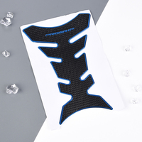 Autocollant décoratif texturé de qualité supérieure, anti-abrasion, longue durée, bords soignés, accessoire amovible pour réservoir de carburant de moto sportive