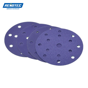 Papel de lija personalizable de óxido de aluminio de 150mm con 8 agujeros, discos de lijadora de coche de <span class=keywords><strong>grano</strong></span> 240, herramientas abrasivas de madera, papeles para lijado de madera - Product Image 2