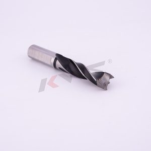 KWS Tungsten Carbide Dowel <strong>Drill</strong> Bit-Brad Point 10mm Shanker Black Oxide Finish Wood Cutting <strong>Blind</strong> Hole CNC Tool - Product Image 1