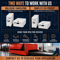Armoire de batterie extérieure double compartiment sur mesure OEM/ODM en tôle pour projets BESS commerciaux