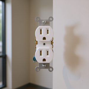 Caja de Tomacorrientes Dúplex Estándar Volteck Blanca de 20 Unidades con Enchufe y Tomacorriente Metálicos de 15A 120V, Grado Residencial, Con Conexión a Tierra, Modelo CODO-SB - Product Image 2