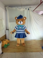 Ours en peluche brun personnalisé avec votre t-shirt et votre LOGO, costume de mascotte pour fêtes, carnavals et événements