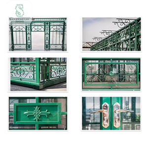 <span class=keywords><strong>Kiosque</strong></span> extérieur en fer forgé pour villa à utiliser pour les vérandas et les maisons en <span class=keywords><strong>verre</strong></span> - Product Image 4