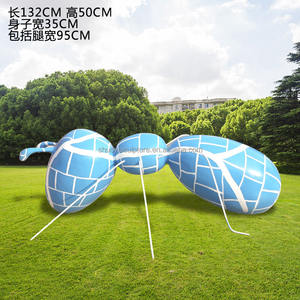 สวนโลหะไฟเบอร์กลาสเรซิ่นงานฝีมือมดหุ่นด้วยตาขนาด<span class=keywords><strong>ใหญ่</strong></span>สำหรับตกแต่งสนามหญ้าสวน - Product Image 6