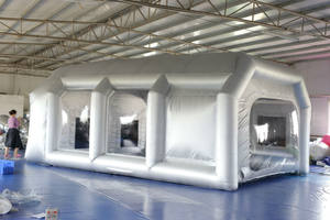 210 tente transparente de dôme de <span class=keywords><strong>camping</strong></span> gonflable d'igloo de publicité blanche d'Oxford avec la lumière menée - Product Image 5