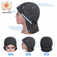 Perruque Wear Go Ocean Wave 6x6 HD Lace Closure sans colle, pré-épilée, nœuds blanchis, densité 180%, cheveux humains ondulés et mouillés, fournisseur