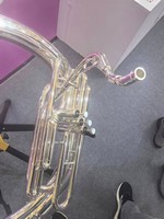 Sousaphone professionnel de haute qualité en Si bémol argenté pour de nombreuses sociétés musicales renommées XYSP-F37