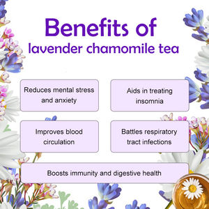 علامة خاصة الاسترخاء الشاي العشبي للنوم البابونج اللافندر الشاي الليلي الشاي النوم - Product Image 6