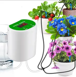 Automatische Druppelirrigatieset Kamerplanten Zelfwatersysteem Programmering Vakantie Plant Bewatering Apparaten Voor Indoor Pot