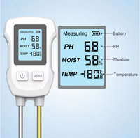Nouveau testeur de sol numérique 3-en-1 pour jardin, ferme et serre, mesure la température, l'humidité et le pH avec batterie alcaline
