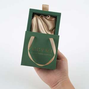 Eco-friendly Rectangle Cardboard Jewelry <b>Box</b> Drawer Design Sliding Handle Perfect <b>Gift</b> Packaging Bracelets Display Storage - Product Image 2
