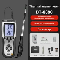 CEM DT-8880 Anémomètre à fil chaud Mesure la vitesse de l'air dans les conduits Volume de l'air Température de l'air avec la méthode du fil chaud