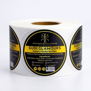 สติกเกอร์ติดเองลายทองคำเปลวทรงกลม Sudi Empire Beauty And Hair สำหรับบรรจุภัณฑ์เครื่องสำอางบัตเตอร์บำรุงผิวสุดหรู - Product Image 4