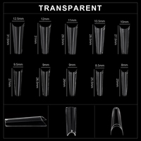 500 faux ongles français en ABS sans plis, à couverture complète, à presser, réutilisables, longs, flexibles/durables, outil de manucure pour doigts