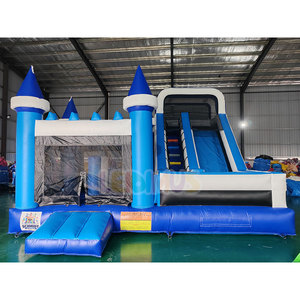 Château gonflable commercial avec toboggan, combo château de saut gonflable pour location événementielle - Product Image 5