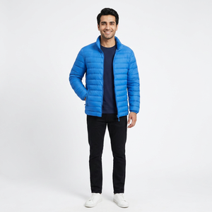 Chaqueta Acolchada de Invierno al por Mayor, Cortavientos, a la Moda, con Cuello Alto, Logotipo Frontal, Impermeable, Personalizable, OEM - Product Image 1