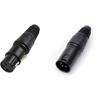 Connecteur audio XLR 3P mâle/femelle à prix d'usine, prise Cannon pour système de sonorisation, accessoires audio