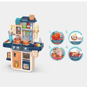 Kinder geben vor, Küchen spielzeug mit realistischen Lichtern und Geräuschen zu spielen, Küchen spielzeug für Jungen und Mädchen - Product Image 5