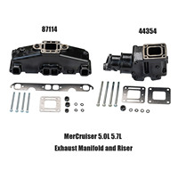 Collecteur d'échappement pour moteur marin Mercry 5.7 XME 87114 en fonte 305 5.0L 350 5.7L V8