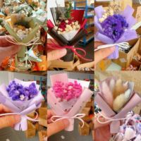 Karangan Bunga Aromaterapi untuk Ventilasi Mobil, Daun Kering Lavender Mawar, Bunga Kering Mini, Hadiah Sempurna untuk Hari Valentine