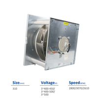 Ventiladores de Gabinete Ziehl-abegg GR31M-2DK.5H.2R 120620E AC 400V, Ventilador de Refrigeración Industrial con Inversor para ABB DCS800