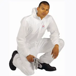 CE Certificated Type 5 6 Non Woven Disposable Coverall Disposable Protection Clothing