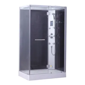 White ABS Acrylic Hinge Door Frameless Steam Shower Room