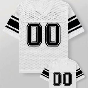 Maillot de football américain vintage personnalisé pour femme, en maille respirante, coupe courte, en polyester, avec sublimation - Product Image 6