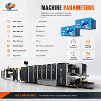 Máquina de Impresión Flexográfica de Cartón de 4 Colores, de Alta Precisión, FFG, Automática, con Vacío Total, Ranuradora, Troqueladora, Plegadora, Encoladora y Flejadora