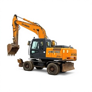 Excavadora de cadenas Hyundai 210-7 usada, año 2015, bomba hidráulica para motor Cummins, cucharón original - Product Image 1