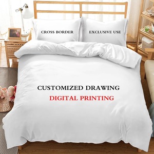 Thiết Kế Sang Trọng Sợi Nhỏ Vải Vua Kích Thước Bộ Đồ Giường Đặt Hoa Hình Học Nhân Vật Rắn Comforter Duvet Tấm - Product Image 4