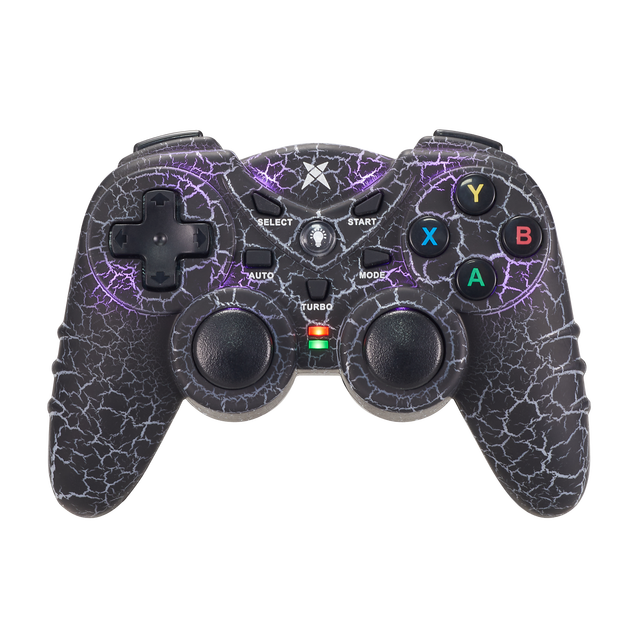 DOYO Wireless 2.4GHz Game Controller Vibration Motor Turbo Button-Ergonomic Design for PC (Windows 7/8/10)-Turtle Crack Light