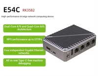 GGDX Renesas Radxa E54C avec processeur RK3582 six cœurs, dispositif de calcul en réseau IA haute performance, alimentations et accessoires