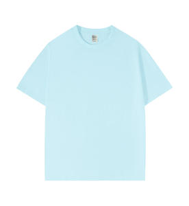 T-shirt 100 ricamata in cotone da uomo a maniche corte estiva 230 Gsm larghe grandi iarde maniche medie - Product Image 4