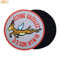 Patch tactique en caoutchouc PVC 3D personnalisé, auto-agrippant, multicolore, accessoire de mode pour vêtements, sacs et accessoires